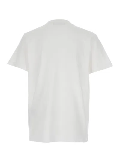 Dsquared2 White T-shirt With Lettering Logo Printed On The Chest In Cotton Man