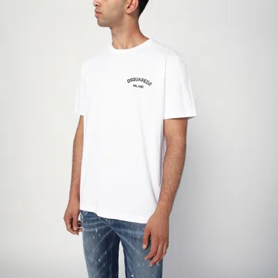 DSQUARED2 DSQUARED2 WHITE T-SHIRT WITH LOGO