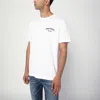 Dsquared2 Men White Crewneck T-shirt With Logo Lettering On The Front In Cotton Man In White