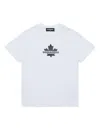 Dsquared2 Kids Maple Leaf Logo T-shirt In White