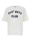 Dsquared2 Men White T-shirt With Logo Print On The Front In Cotton Man In Multi