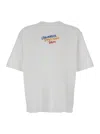 Dsquared2 White T Shirt With Round Neck And Embroidered Logo On The Front In Cotton Woman