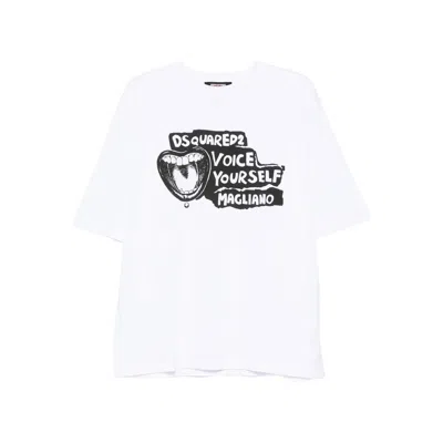 DSQUARED2 DSQUARED2 WHITE T-SHIRTS & VESTS - T-SHIRTS MEN