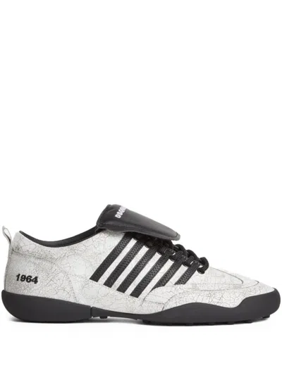 Dsquared2 White Textured Sneakers