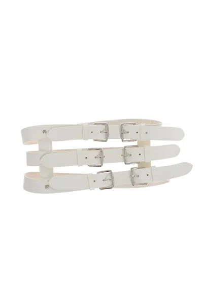 Dsquared2 White Triple Solid Belt