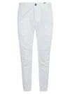 Dsquared2 Cotton Twill Trousers With Front Pleats In White