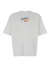 Dsquared2 White T Shirt With Round Neck And Embroidered Logo On The Front In Cotton Woman