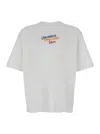 Dsquared2 White T Shirt With Round Neck And Embroidered Logo On The Front In Cotton Woman