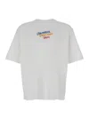 Dsquared2 White T Shirt With Round Neck And Embroidered Logo On The Front In Cotton Woman