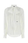 Dsquared2 'paris Bow' High Neck Shirt