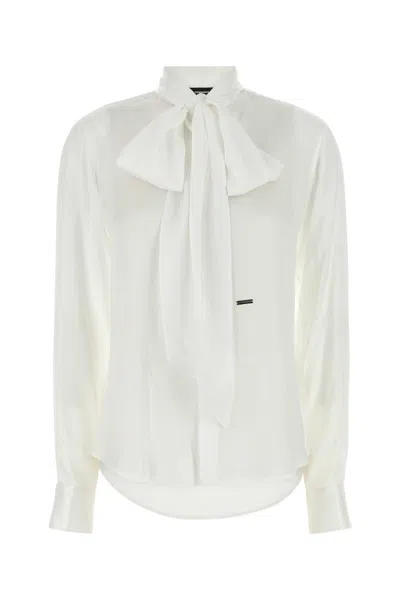 DSQUARED2 WHITE VISCOSE SHIRT