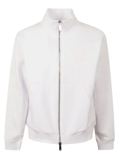 Dsquared2 White Zip Puller Sweaters