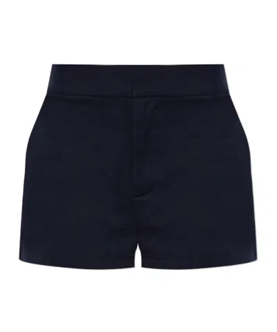 Dsquared2 Wide-belted Shorts In Blue