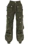 Dsquared2 Wide Leg Cargo Pants In Verde