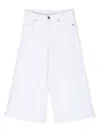 Dsquared2 Wide-leg Cotton Trousers In White