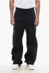 Dsquared2 Wide Leg Cotton Twill Pants In Black