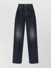 Dsquared2 Wide-leg Five-pocket Traveller Jean In Blue