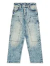 Dsquared2 Jeans Straight Effetto Marmorizzato In 蓝色