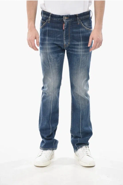 Dsquared2 Wide-leg Jeans 21cm In Blue