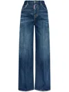 Dsquared2 Wide-leg Jeans In Blue