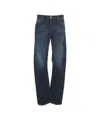 Dsquared2 Wide-leg Jeans With Classic Five-pocket Design In Blue