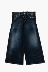 Dsquared2 Wide Leg Page Jeans With Visible Stitching