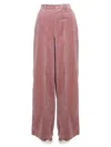 Dsquared2 High Waist Velvet Wide Leg Trousers