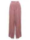 Dsquared2 High Waist Velvet Wide Leg Trousers