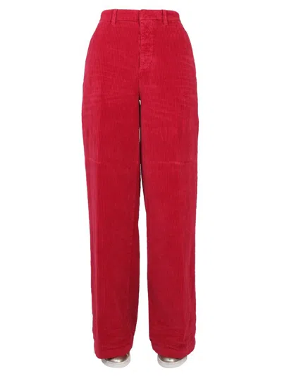 Dsquared2 Wide Leg Pants In Fucsia