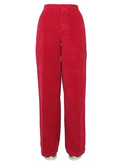Dsquared2 Wide Leg Pants In Red