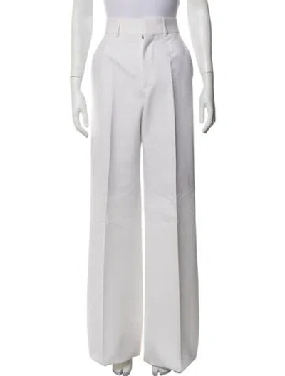 Pre-owned Dsquared2 Wide Leg Pants In White
