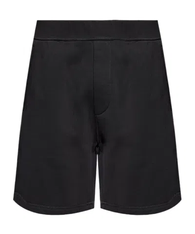 Dsquared2 Wide Leg Shorts In Black