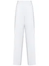 Dsquared2 Wide-leg Trousers In Soft Stretch Viscose In White
