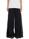 Dsquared2 Wide Trousers With Zip In Black