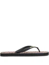 Dsquared2 Wild2 Flip Flops Black In Brown