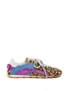 Dsquared2 Wild2 Leopard-print Sneakers In Multi