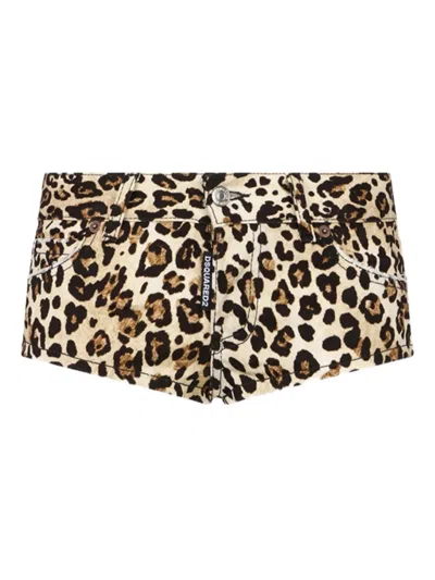 Dsquared2 Wild2 Printed Hot Shorts In Multi