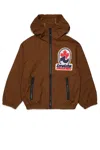 Dsquared2 Logo-patch Raincoat In Brown