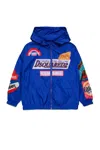 Dsquared2 Giacca Windbreaker Con Grafica Urban In Blue