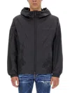 Dsquared2 Dsquared Men Windbreaker With Logo In Black
