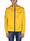 Dsquared2 Dsquared Men Windbreaker With Logo In Yellow