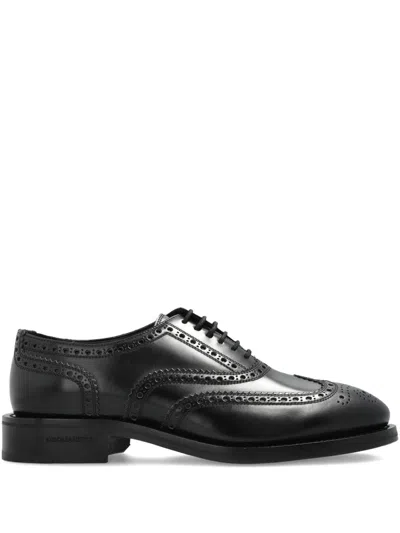 Dsquared2 Wingtip Lace-up Black Leather Shoes