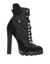 Dsquared2 Woman Ankle Boots Black Size 6.75 Cow Leather In Black