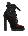 Dsquared2 Woman Ankle Boots Black Size 6.75 Leather, Textile Fibers In Black