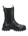 Dsquared2 Leather D2 Statement Chelsea Booties In Black