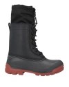 Dsquared2 Woman Ankle Boots Black Size 9-10 Cow Leather, Nylon, Rubber