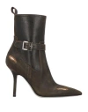 Dsquared2 Ankle Boots In Used And Distressed Split Leather In Brown