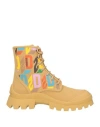 Dsquared2 Woman Ankle Boots Sand Size 7 Textile Fibers In Beige