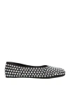 Dsquared2 Woman Ballet Flats Black Size 6.75 Textile Fibers In Black
