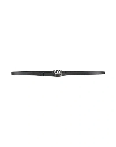 Dsquared2 Woman Belt Black Size 32 Cowhide
